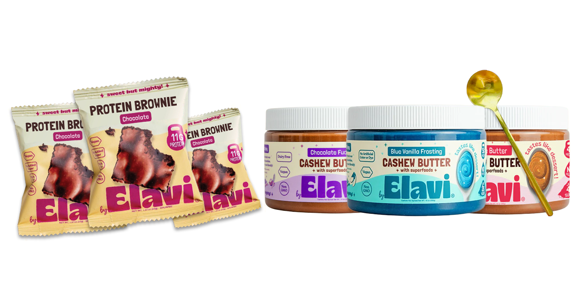 Elavi high protein brownies & low sugar dessert spreads