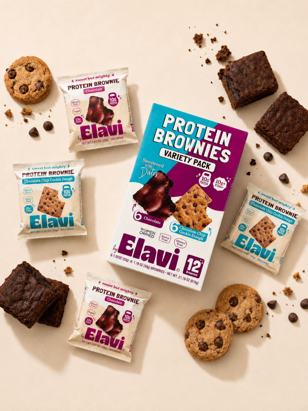 Elavi’s Cookie Dough & Chocolate Brownies are in Costco Southeast, SoCal & Hawaii Locations!