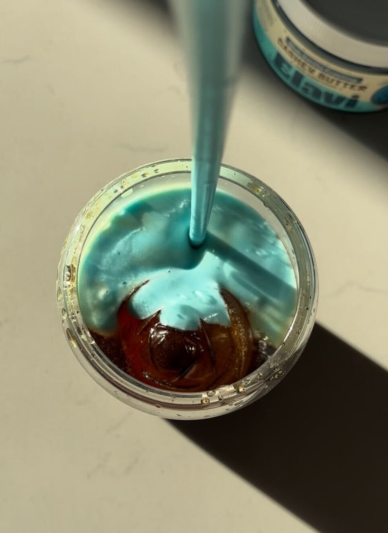 Elavi Blueberry Cold Brew with Blue Foam