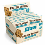Elavi Chocolate Chip Cookie Dough protein brownie box of 8