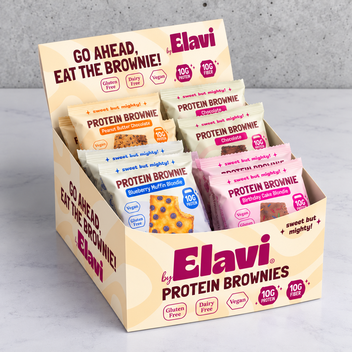 Elavi 8ct Protein Brownie Variety Pack