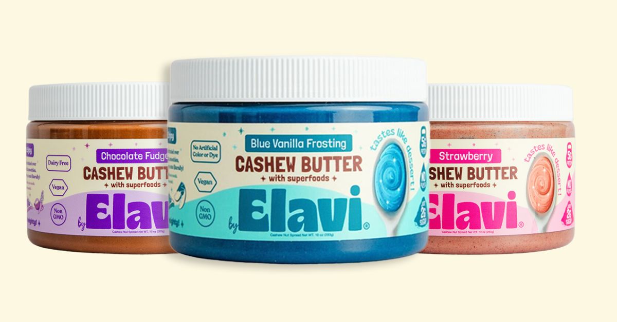 Elavi low sugar dessert cashew butter spreads